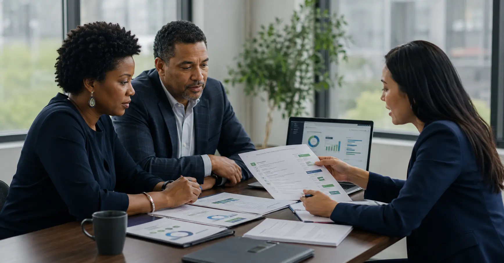 Cyber insurance readiness advisor reviewing security evidence with business leadership